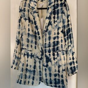 House of Harlow 1960 Blue and Cream Blazer